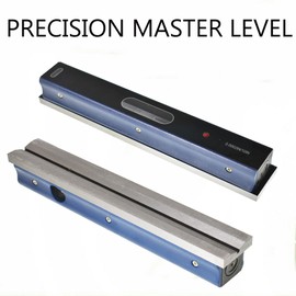 netuera 12 Inch Master Precision Level in Fitted Wooden Box, Accuracy 0.0002 Per 10 Inch for Setting and Checking The Level of Machinery and Other High Accuracy Levelling Applications