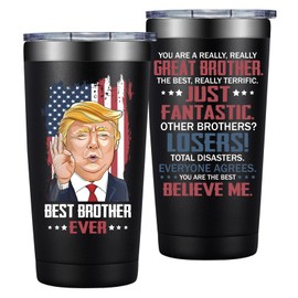 Grifarny Brother Gifts from Sister - Christmas, Fathers Day, Birthday Gifts for Adult Brothers - You Are a Really Really Great Brother Tumbler Cup 20oz