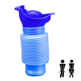 Women's Urinal, Urinella for Women, Standing Pee Aid Funnel, Reusable Urinal, Safe Urination while Standing or Squatting, Portable and Ideal, for Camping, Travel, Hiking, Mountaineering, 750 ml, Blue