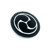 Patch Nation Japanese Shinto Triad Black Symbol Embroidered Airsoft Paintball