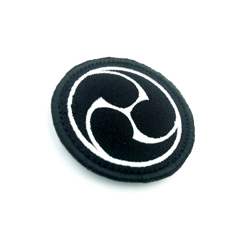 Patch Nation Japanese Shinto Triad Black Symbol Embroidered Airsoft Paintball