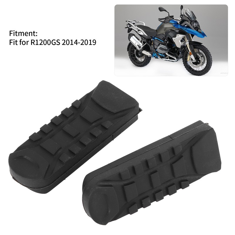 2pcs Motorcycle Front Footpeg Cover Enlarger Rubber Sleeve Fit for