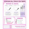 5 Styles Lash Clusters Kit, GLITZ/MANGA/WIWI/BOTTOM Cluster Eyelash Extensions, 3D
