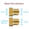 Joywayus Brass Check Valve 1/2" Female to 1/2" Male Thread