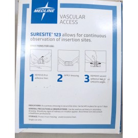 Medline MSC2705 SureSite 123 Transparent Dressing 4”x 4.8”  (BOX/50)
