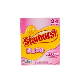 Starburst All Pink Chewy Candy 24 Count - 2.07 oz
