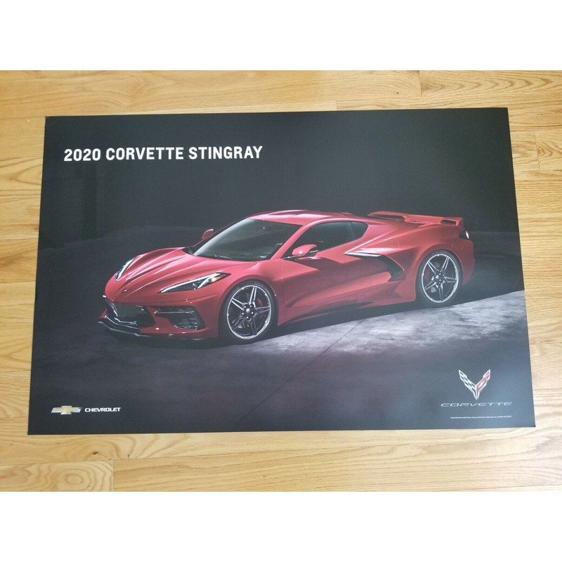 CORVETTE EVOLUTION Poster - GM Dealership Promo - 2 sided