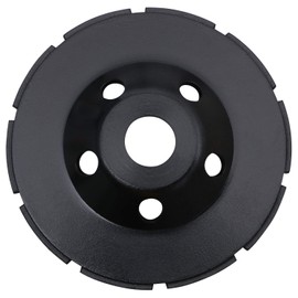 flintronic Premium Diamond Grinding Wheel, 125 x 22.2 mm Sanding Disc Double Row, Universal Diamond Grinding Disc for Concrete, Natural Stone, Masonry, Angle Grinder