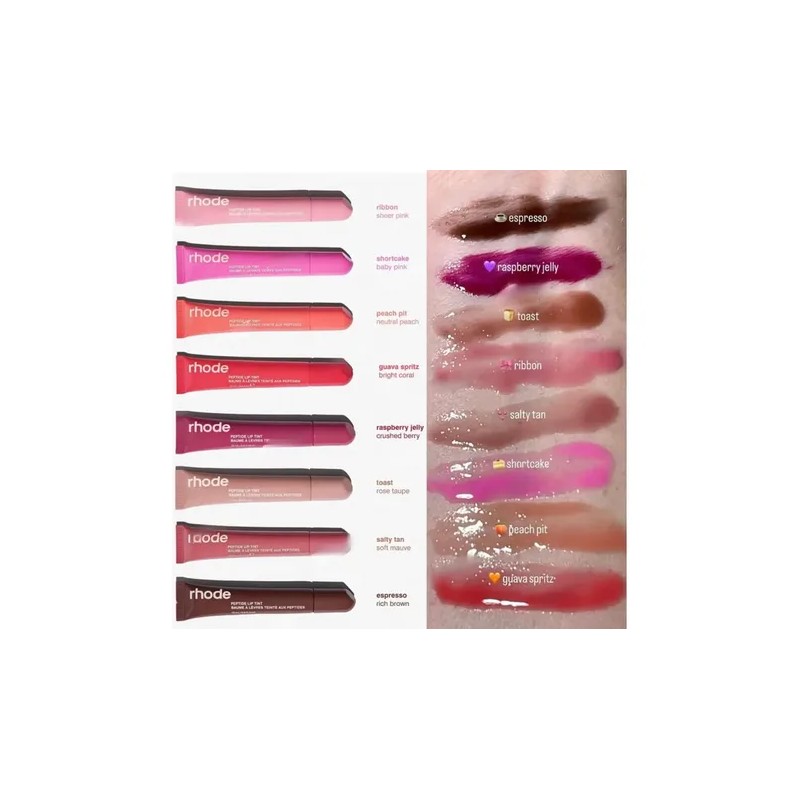 Rhode Lipstick Lip Peptide Lip Tint Hailey Bieber 4pcs