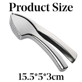 Premium Garlic Press – Handy & Easy to Clean – Crushes Garlic & Ginger Effortlessly (No Peeling Necessary) – Extra Strong & Durable