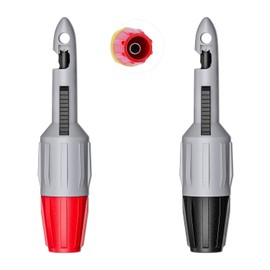 2pcs Wire Piercing Probe Kit, Insulation Puncture Wire Probe Piercing Clip Test Probe Tool for Multimeter Equipment Home Appliance Repair Electricity Meter Testing (Gray, 4mm)