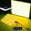 jose2015 Electroluminescent Panel 10x10CM,Cuttable DIY Electroluminescent El Panel Light,3 Modes