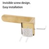 Groleca 2 Pack Metal Curtain Holdbacks Modern Curtain Tiebacks U