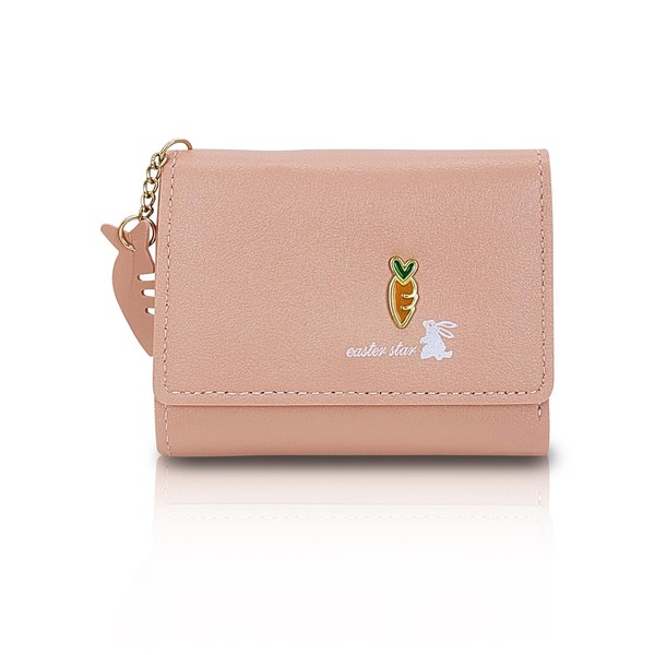 WisePoint Womens Wallet, PU Leather Small Wallet Trifold Cute Wallet