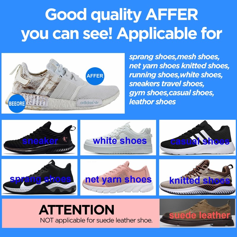 BIGBIGRIVER Shoe wipes 2 Pack 60 Pcs Sneaker Wipes Cleaner