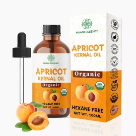 100ML LARGE ORGANIC APRICOT KERNEL OIL 100% PURE AND NATURAL NON GMO MADE IN USA