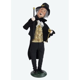 Byers' Choice Happy Scrooge Caroler Figurine 2125B from The A Christmas Carol Collection