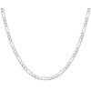 Old English Jewellers Sterling Silver 2.5mm Figaro Curb Chain Necklace