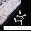 Lyeteung 90 Sets 6 Sizes M4 Nylon Plastic Screws and