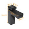 Metal Adjustable Floating Shelf Hardware, Wood/Glass Shelf Bracket Wall MountIing,Adjustable