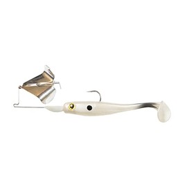 Big Bite Baits SSBUZZ38-04 3/8oz Suicide Shad Buzzbait Silver Blade/Pearly Shad