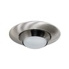 NICOR Lighting 6 inch Nickel Recessed Eyeball Trim Designed for