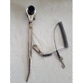 Scaffolding Ratchet Spanners Tools 19&21,17&21,19&24 mm with BBI Safety Tools Lanyard (1921+Lanyard)