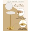 Masupu Drink Table, Round Side Table for Small Spaces, Pedestal