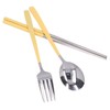 304 Stainless Steel Fork Spoon Chopsticks Set Flatware Reusable Utensils