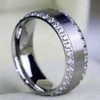 LOVERSRING 3pc His and Hers Couple Ring Bridal Set His
