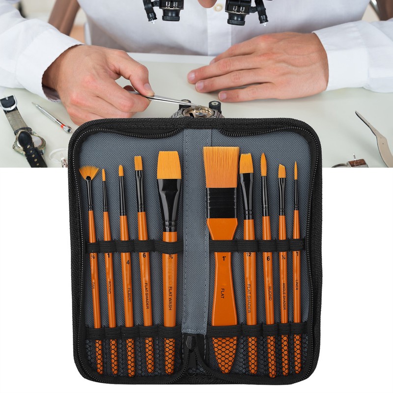 10pcs Watch Cleaning Brush Dust Rust Removal Watch Repairing Tool