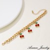 AVANCE Cherry Necklace Bracelet Gold Fruit Cute, Metal