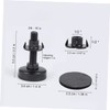 WOONEKY 4pcs Adjustable Heavy Duty Furniture Levelers with Nut Thread