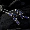 Iolite latest Earring 925 Solid Sterling Silver Jewelry
