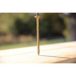 GRK Fasteners 5913736 0.31 in. Dia. x 6 in. Star Self Tapping Yellow Zinc Structural Screws