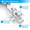 HanOrson 165° Cabinet Hinges, 2 Pairs Full Overlay Frameless Cabinet