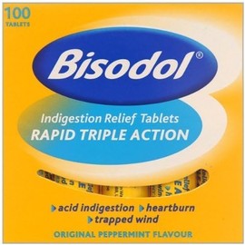 Bisodol Triple Action Indigestion Relief Tablets – 100 Count
