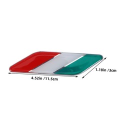 iplusmile 2 Pairs Italian Flag Car Decal Sticker for Vehicle Exterior Decoration Durable Auto Accessories for Cars and Trucks Effortless Installation Smooth Surfaces