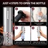 BGFOX 4 in 1 Electric Wine Bottle Opener Gift Set
