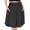 STRETCH IS COMFORT Women's Pocket Skirt Black Large