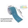 Bright Ideas Corrugated Border Roll for School Displays, Teal, 10cm