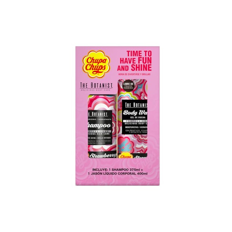 CHUPA CHUPS 2Pack Shampoo Strawberry 375 ml + Body Wash