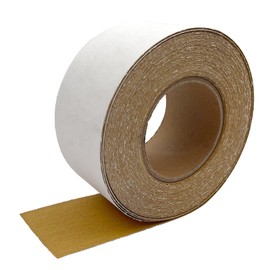 Rollo de papel de lija autoadhesivo de grano 120, papel de lija pegajoso de 2-3/4 pulgadas x 20 yardas, rollo de papel de lija de óxido de aluminio, PSA de esmeril para muebles de madera, metal pulido