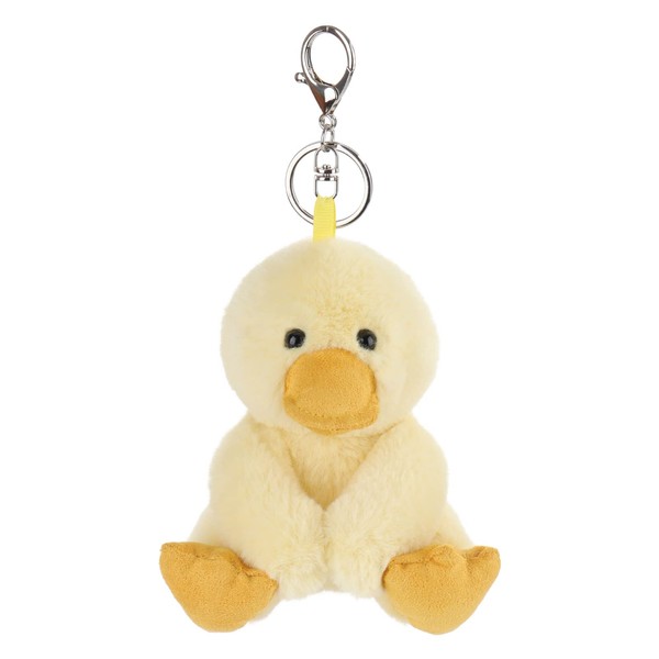 Apricot Lamb Cute Toys Plush Yellow Duck Stuffed Animal Soft Keychain for Kids Bag, Purse, Backpack, Handbag (5 Inches)