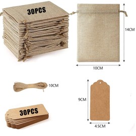 YOGONEV Bolsas de Arpillera con Cordón,Bolsas para Dulces,Bolsas de Manta,Bolsa de Regalo,Bolsa de Regalo Cumpleaños,Bolsas para Joyeria,Bolsas de Pascua,Fiestas, Regalos, Favores de Boda (Lino1)