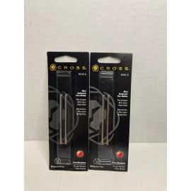 Cross 4 Refills - Cross Mini Ballpoint Pen Refill 8518-5, Medium Tip, Red, 2 Pack of 2