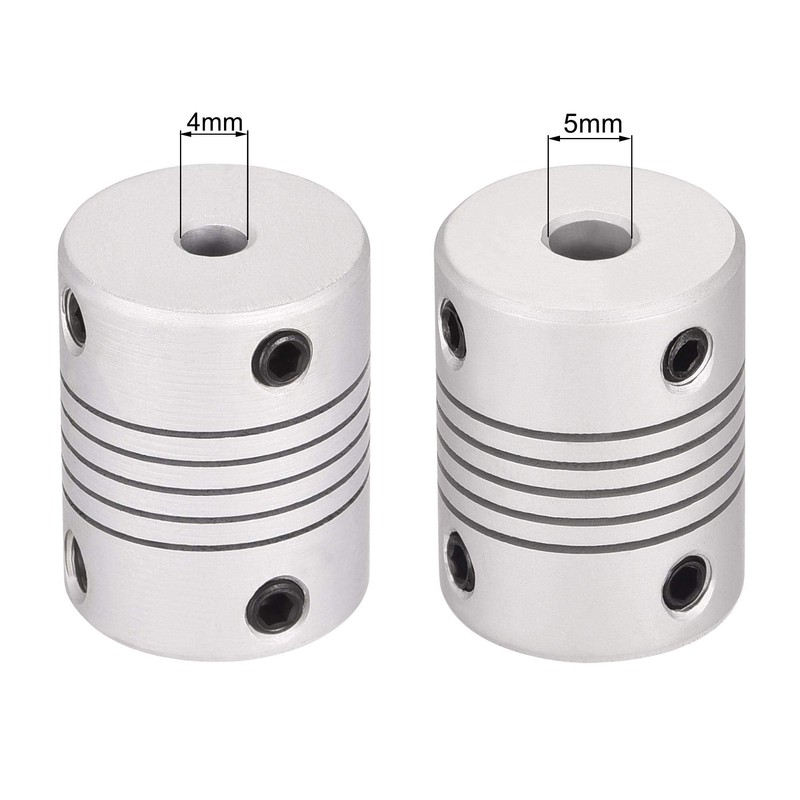 sourcing map 2 Pieces 4 mm to 5 mm Aluminium