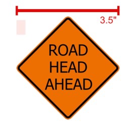 Unbranded Road Head Ahead Traffic Sign Keychain Souvenir for Car Enthusiast Friends