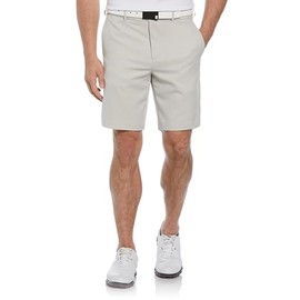 PGA TOUR Men's Golf Performance Flat Front Expandable Waistband Short, Silver Cloud, 40