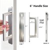 Young Dance Self-Stick Adhesive Cabinet Handles - 6" Stainless Steel